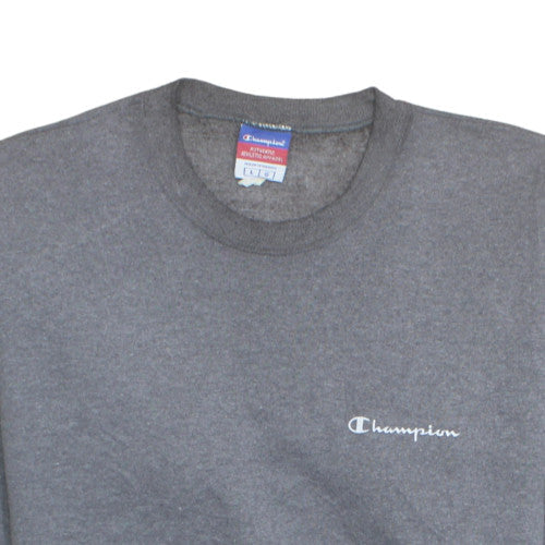 Champion Men Grey Pullover Crew Neck Sweatshirt Size L