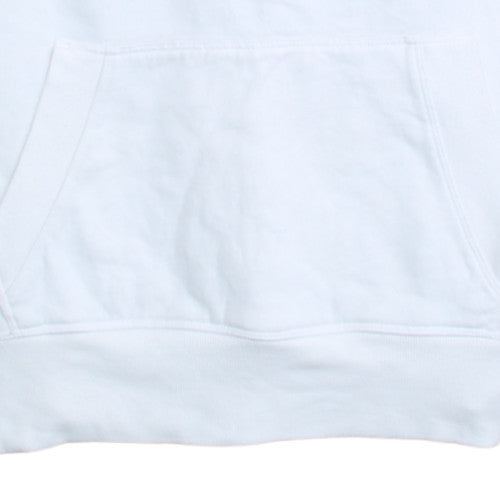 Calvin Klein Men's White Pullover Hoodie M Logo Fleece Sweatshirt