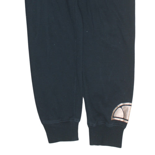 Ellesse Mens Black Jogger Sweatpants Size L Drawstring Waist Cotton Blend