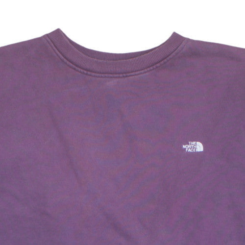 The North Face Unisex Purple XL Pullover Sweatshirt Crew Neck Fleece