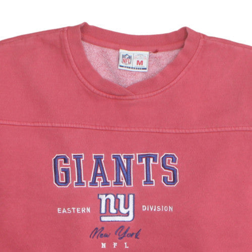 NFL New York Giants Men's Red Pullover Sweatshirt M Embroidered Fleece