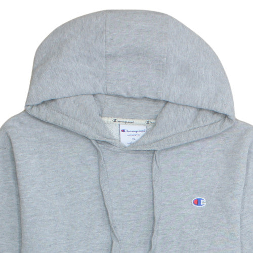 Champion Mens Grey XL Pullover Hoodie Authentic Fleece Sweatshirt