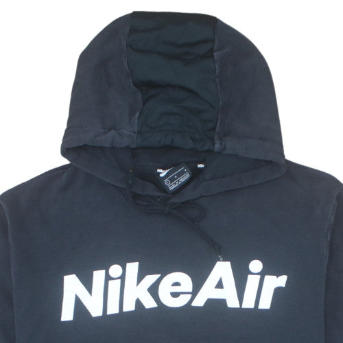 Nike Air Men's Black Pullover Hoodie L Fleece Logo Sportswear