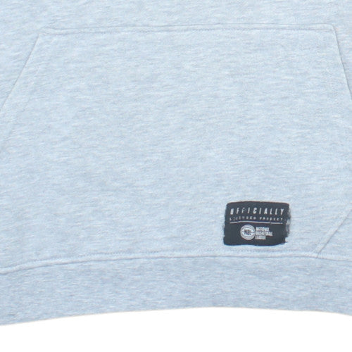 NBL Men's Grey Pullover Hoodie S Regular Fit Sportswear
