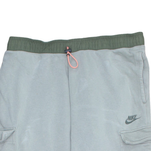 Nike Men’s Grey Fleece Jogger Trousers Size L Loose Fit