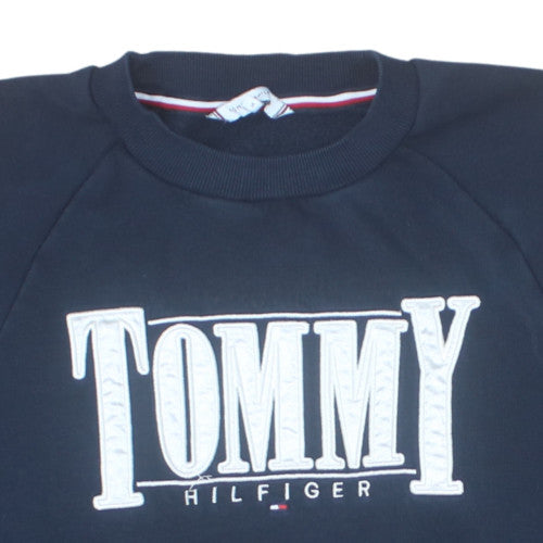 Tommy Hilfiger Womens Navy Sweatshirt Size 14 Logo Pullover