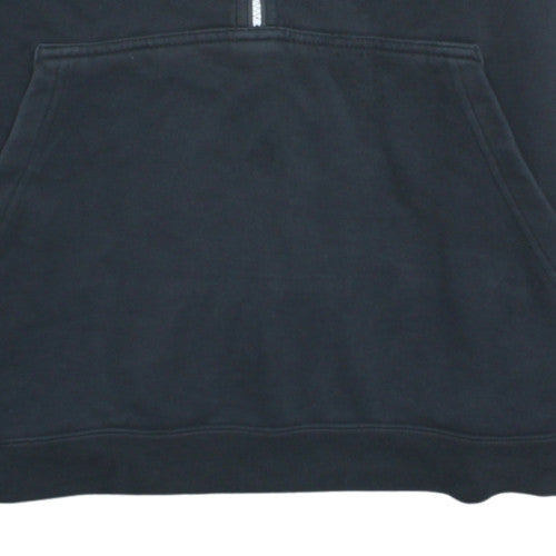Nike Mens Black XL 1/2 Zip Hoodie Sweatshirt Pullover