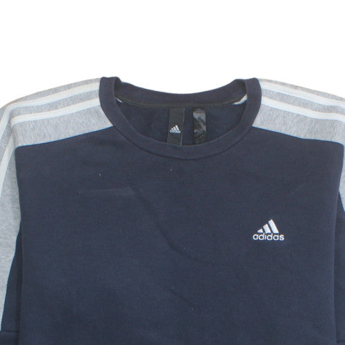 Adidas Men’s Blue Crew Neck Pullover Sweatshirt Size M