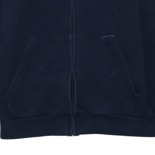Adidas Men’s Blue Full Zip Hooded Sweatshirt S Regular Fit