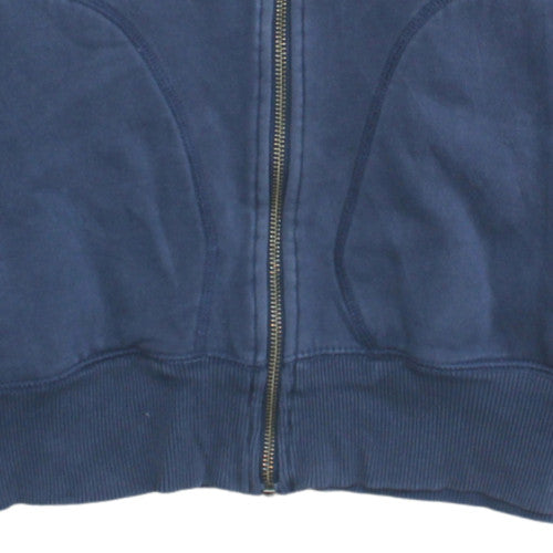 Nike Mens Blue M Track Jacket Full Zip Fleece Lined Activewear
