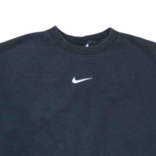 Nike Men's Black Crew Neck Pullover Sweatshirt M Regular Fit