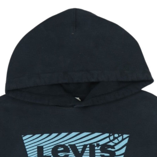 Levi's Teens Black XS Pullover Hoodie with Logo Print