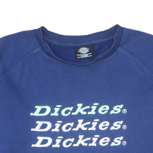 Dickies Womens Blue XL Pullover Crew Neck Sweatshirt Classic Fit