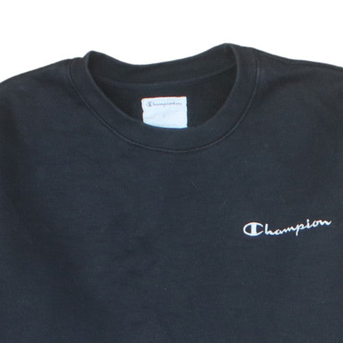 Champion Men's Black Small Pullover Crew Neck Sweatshirt