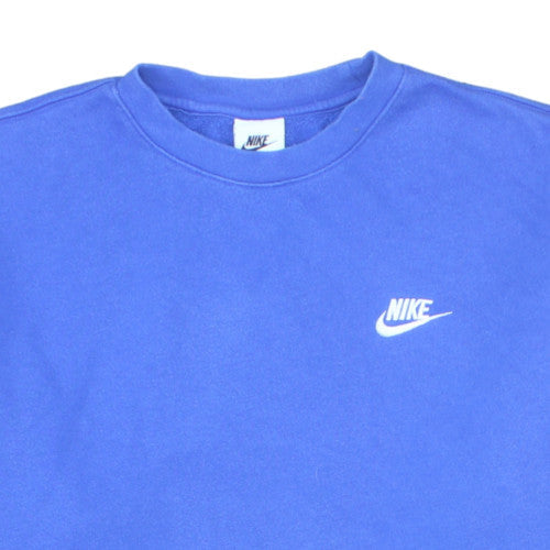 Nike Men's Blue Crew Neck Fleece Sweatshirt M Pullover