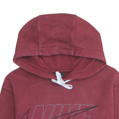 Nike Men's Red Pullover Hoodie Small Hooded Sports Fleece