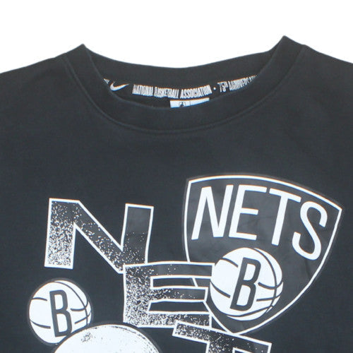 Nike Women’s Black Brooklyn Nets Sweatshirt Size L Crew Neck NBA Graphic