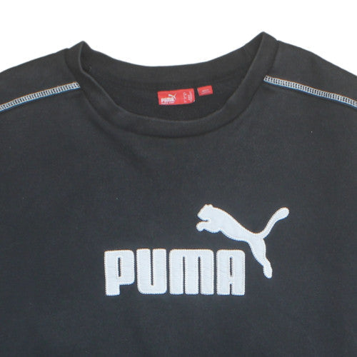 Puma Mens Black XL Pullover Crew Neck Sweatshirt