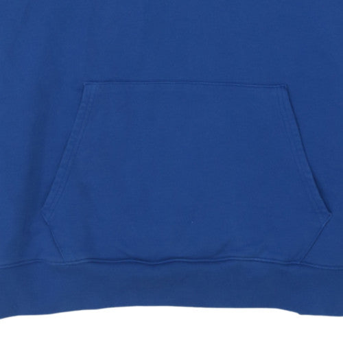 Tommy Jeans Men's Blue Hoodie L Pullover Cotton Logo Drawstring