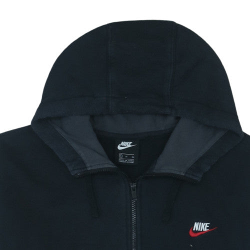 Nike Men's Black XL Full Zip Hoodie Cotton Blend Fleece