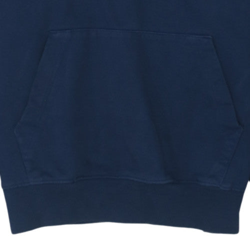 Nike Men's Blue Pullover Hoodie M Embroidered Logo Sports Fleece