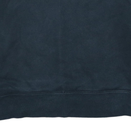 Nike Women's Black 1/2 Zip Pullover Sweatshirt Size L Cotton Blend