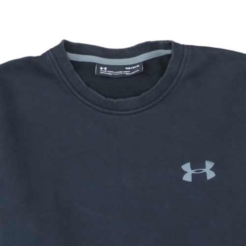 Under Armour Men's Black Medium Pullover Sweatshirt Crew Neck Fleece