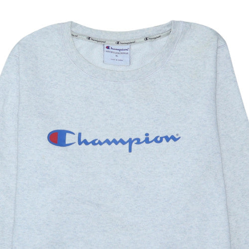 Champion Men's Grey XL Pullover Crew Neck Sweatshirt