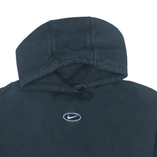 Nike Mens Black Pullover Hoodie M Classic Logo Design