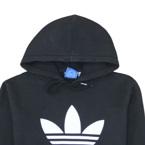 Adidas Men's Black Pullover Hoodie M Logo Graphic Fleece
