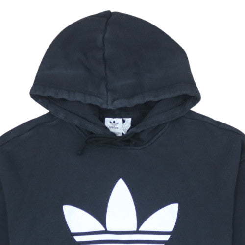 Adidas Men's Black Pullover Hoodie L Sports Fleece Logo