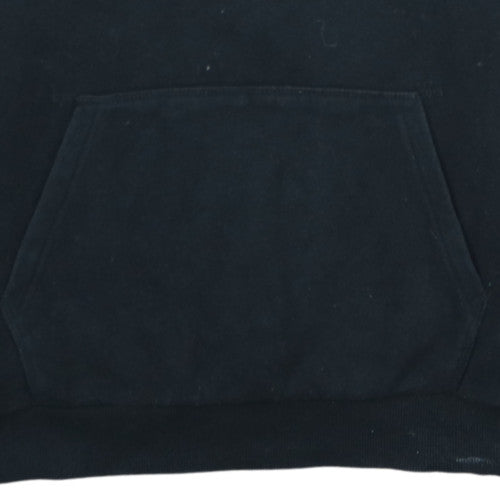 Ellesse Mens Black Pullover Hoodie S Regular Fit Logo Fleece