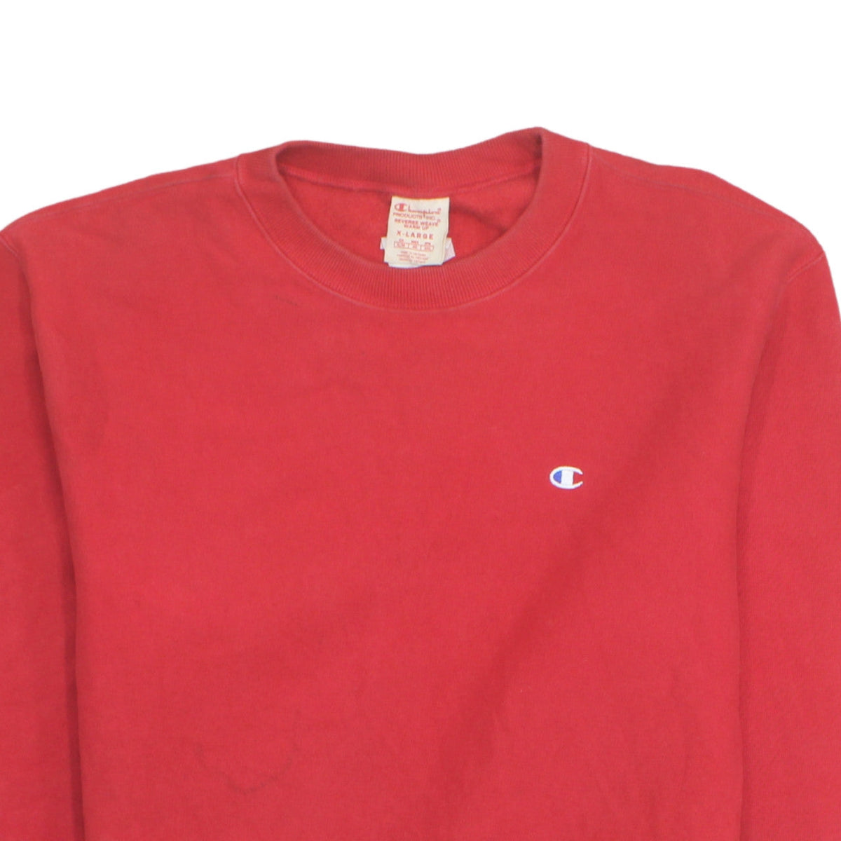 Champion Men's Red XL Reverse Weave Crew Neck Sweatshirt