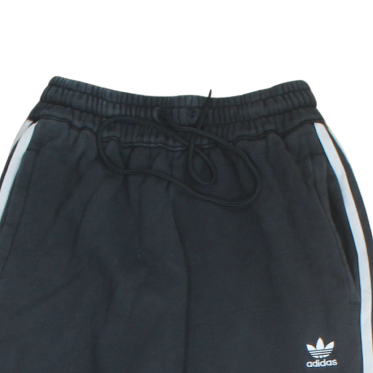Adidas Womens Black Jogger Trousers Size 6 with Side Stripes