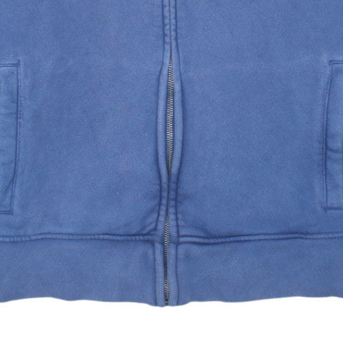 Gap Men's Blue Full Zip Logo Sweatshirt Size M