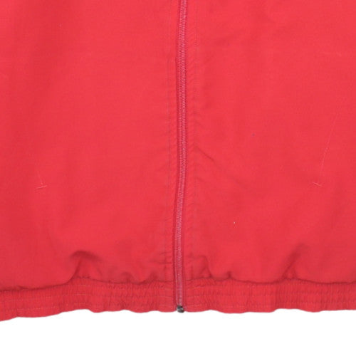 Adidas Men Red Full Zip Sports Sweatshirt Jacket M