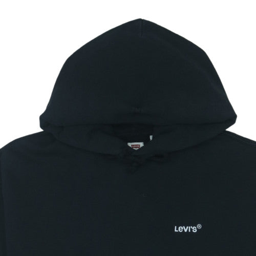 Levi's Mens Black Relaxed Fit Pullover Hoodie Size M
