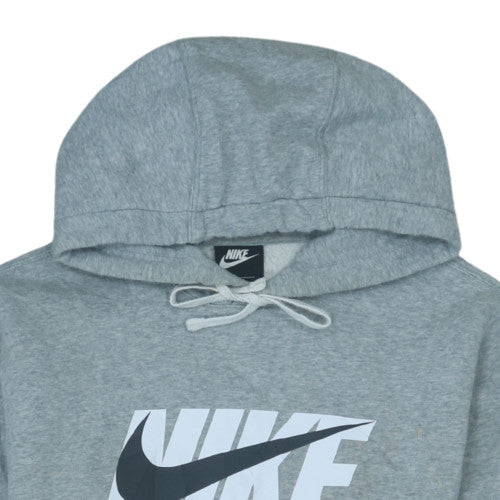 Nike Men's Grey Pullover Hoodie S Graphic Logo Sportswear