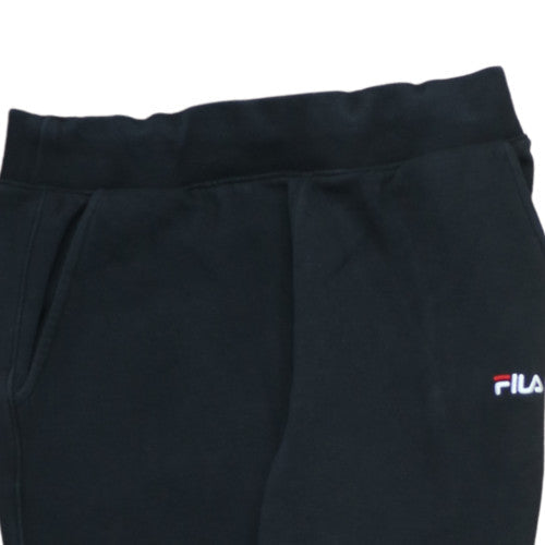 Fila Womens Black Jogger Sweatpants M Regular Fit Fleece Trousers