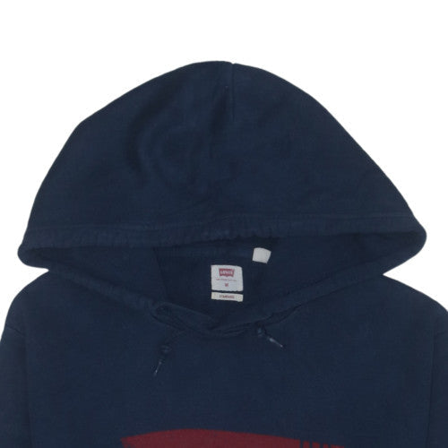 Levi's Men's Blue Pullover Hoodie M Regular Fit Logo Fleece