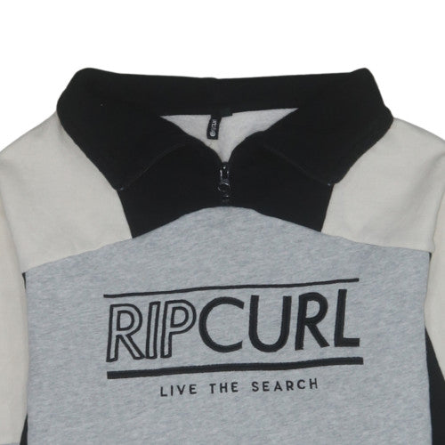 Rip Curl Womens Grey 1/2 Zip Sweatshirt Size M Fleeced Cotton Blend