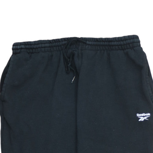 Reebok Womens Black XL Jogger Fleece Sweatpants with Logo