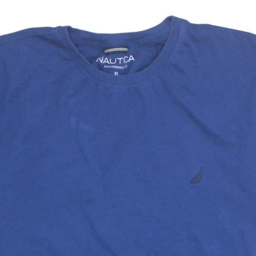 Nautica Men's Blue XL Performance Crew Neck Cotton T-Shirt