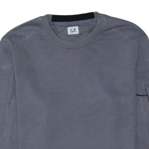 C.P. Company Men's Grey Cotton Pullover Sweatshirt M Regular Fit