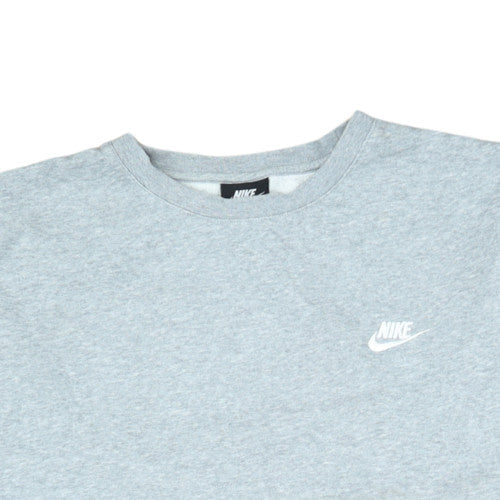 Nike Mens Grey Crew Neck Fleece Sweatshirt L Regular Fit