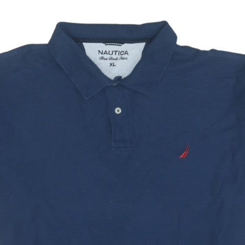 Nautica Men's Blue XL True Deck Cotton Polo Shirt