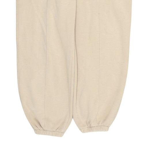 Nike Men Beige Fleece Sweatpants L Regular Fit Casual Trousers