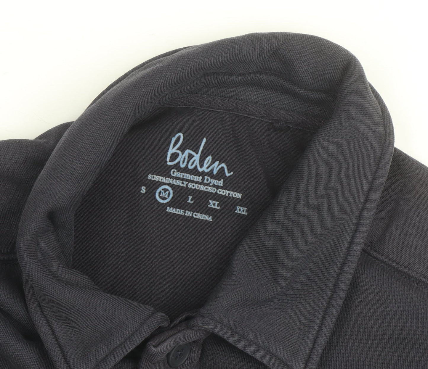 Boden Men’s Blue Cotton Button-Up Overshirt M Regular Fit