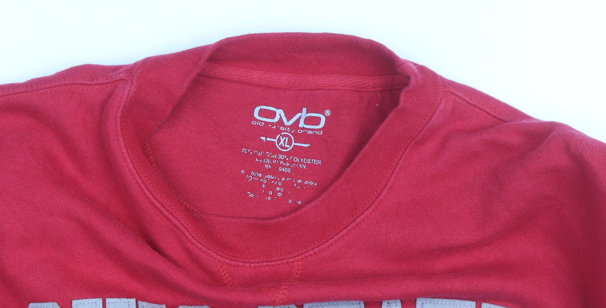 Old Varsity Brand Men’s Red XL Pullover Sweatshirt Ohio State