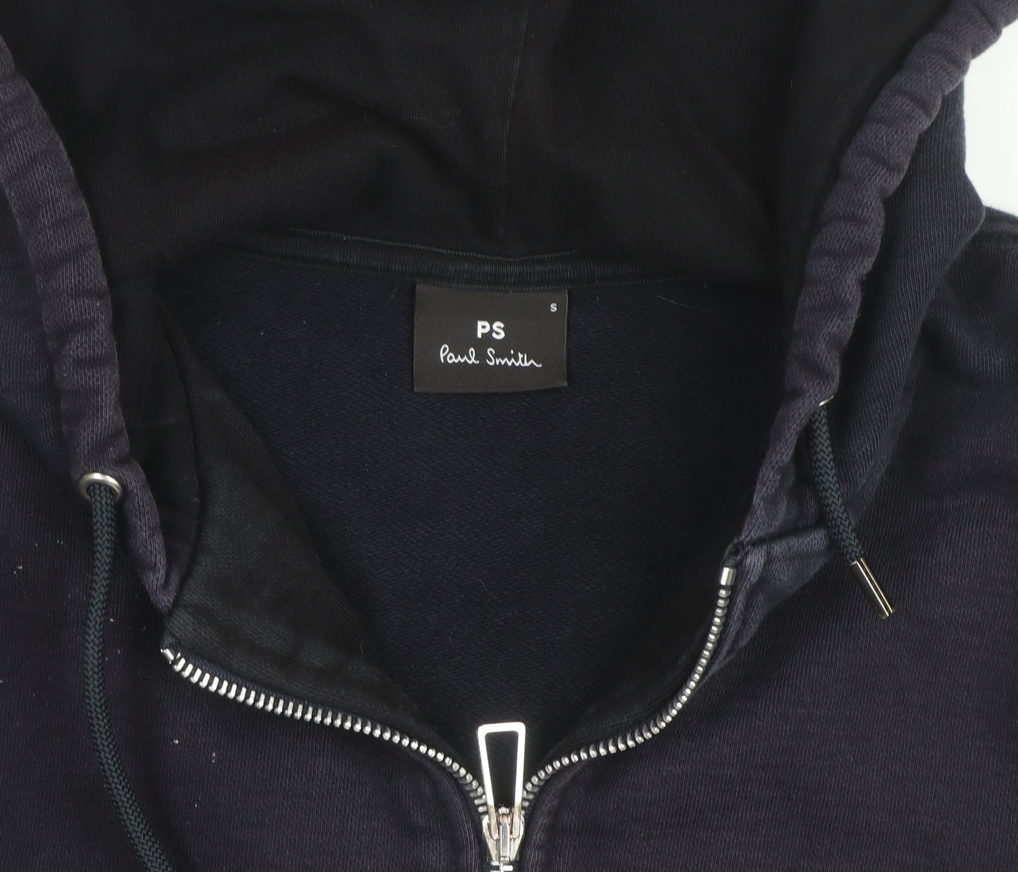 Paul Smith Men’s Blue Full Zip Hoodie Small Cotton Sweatshirt